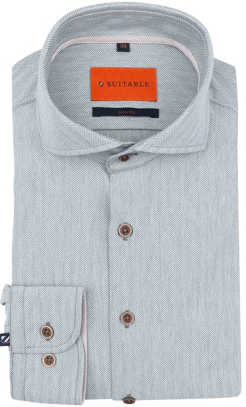 Passende Herringbone Skjorte Grønn Product