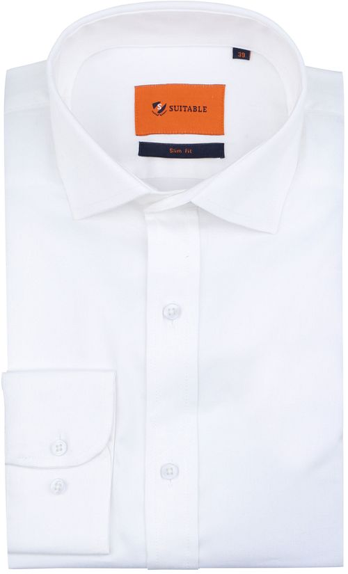 Suitable satinskjorte Hvid Product