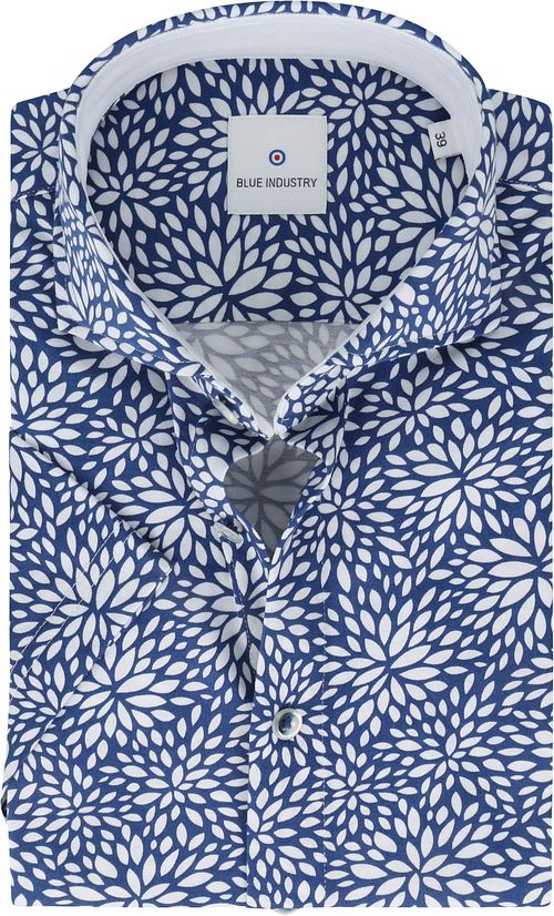 Blue Industry kortærmet skjorte med print blå Product