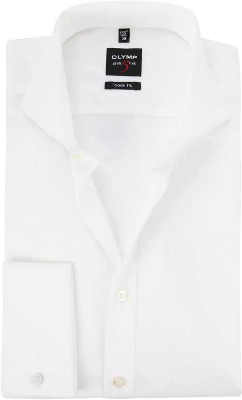 Camicia OLYMP Body Fit con polsino doppio ecru Product