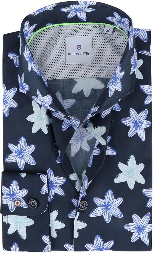 Koszula Blue Industry w kwiaty granatowa Product