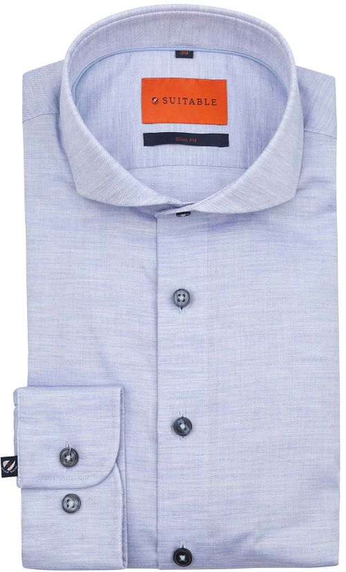 Suitable Melange Hemd Hellblau Product