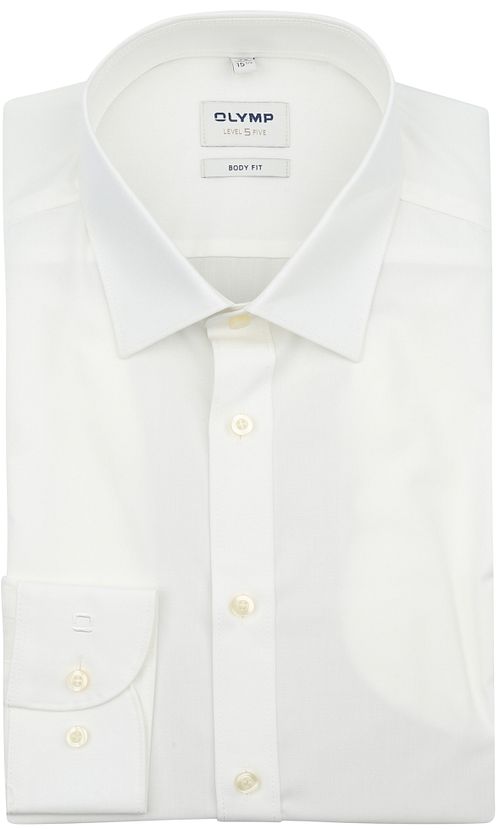 Camisa OLYMP Level Five Body-Fit en blanco roto Product