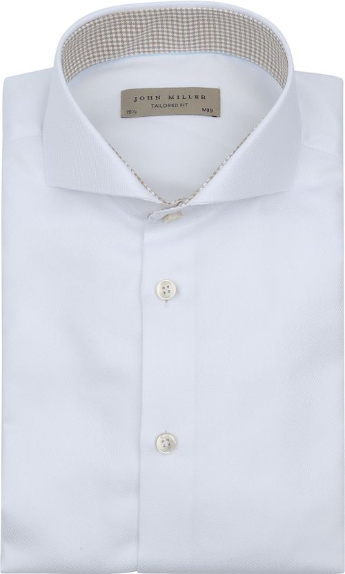 John Miller skjorte Contrast i hvid Product