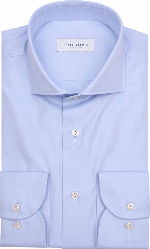 Profuomo Twill Skjorte Supima Cotton Lyseblå Product