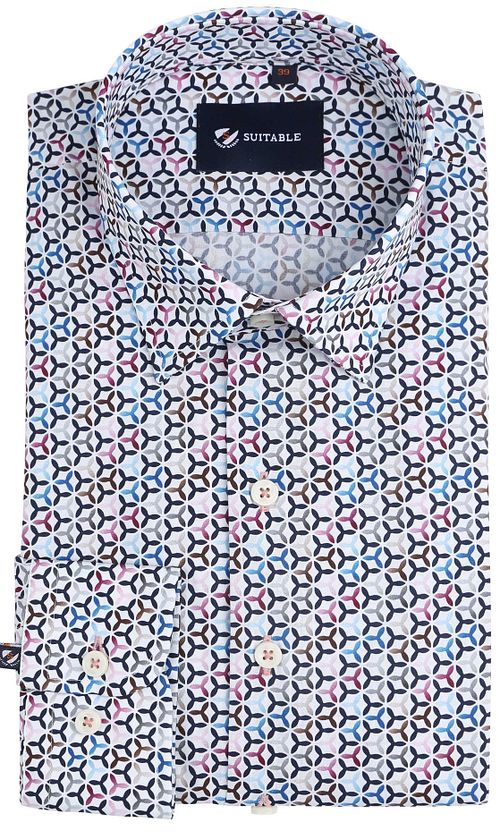 Suitable koszula z nadrukiem multicolor Product