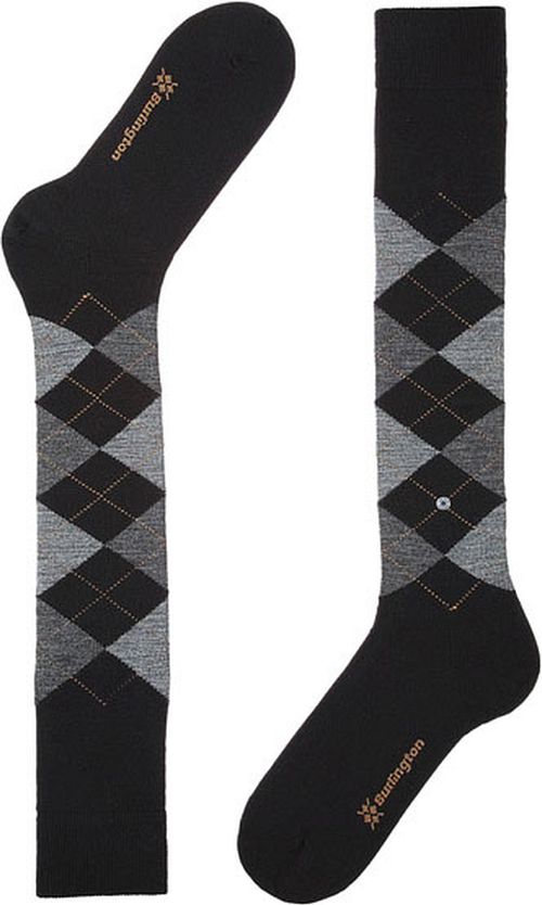 Burlington Edinburgh Kniekousen Wol Blend Zwart-3000 Product