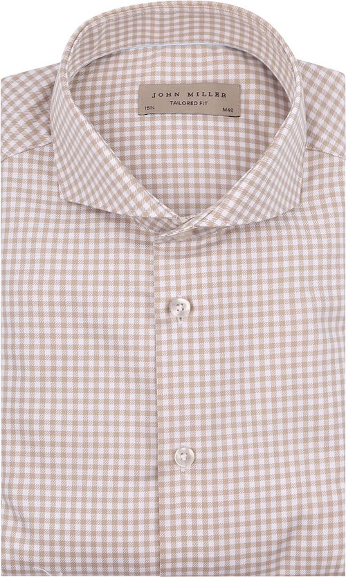 John Miller Shirt Checks Beige Product