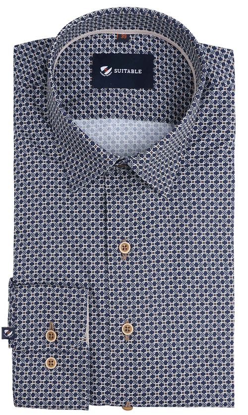 Camicia Suitable a stampa blu scuro Product