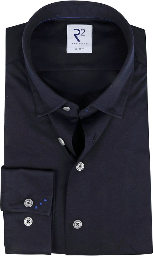 R2 Chemise Uni Bleu Foncé Product