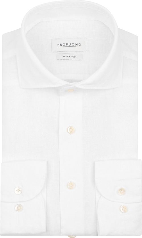 Profuomo Skjorte Linen Hvid Product
