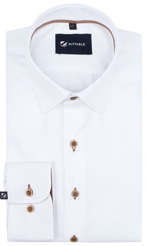 Suitable Twillskjorte Hvid Product