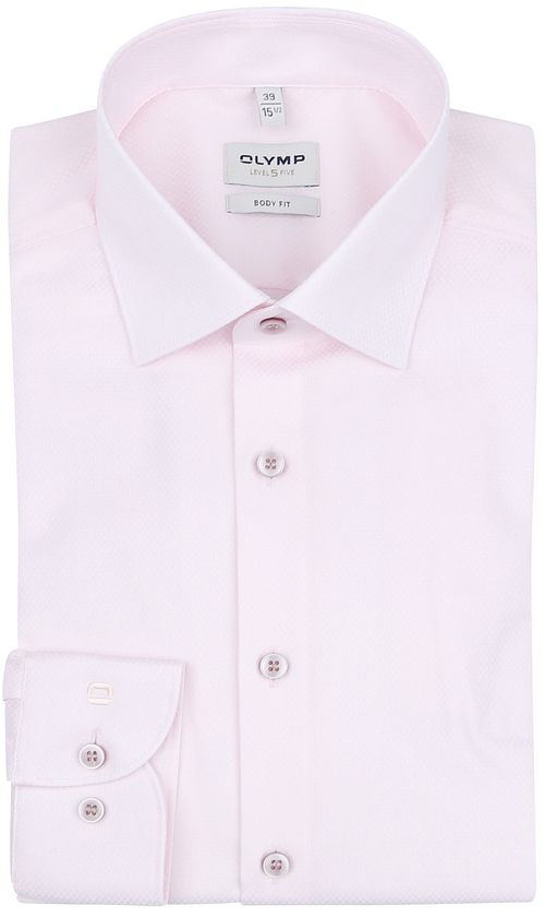 OLYMP Level 5 Skjorte Struktur Rosa Product