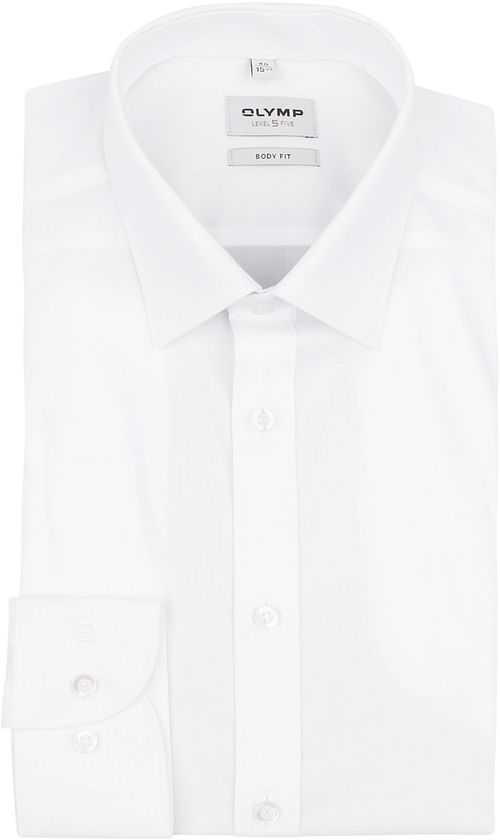 OLYMP Level Five Skjorte Ekstra Lange Ermer Slim Fit Hvit Product