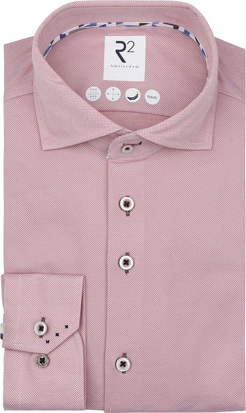 R2 Technical Knitted Camisa Dobby Coral Product