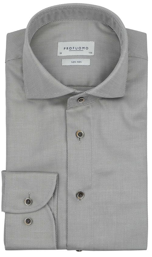 Profuomo Twill Skjorte Grønn Product