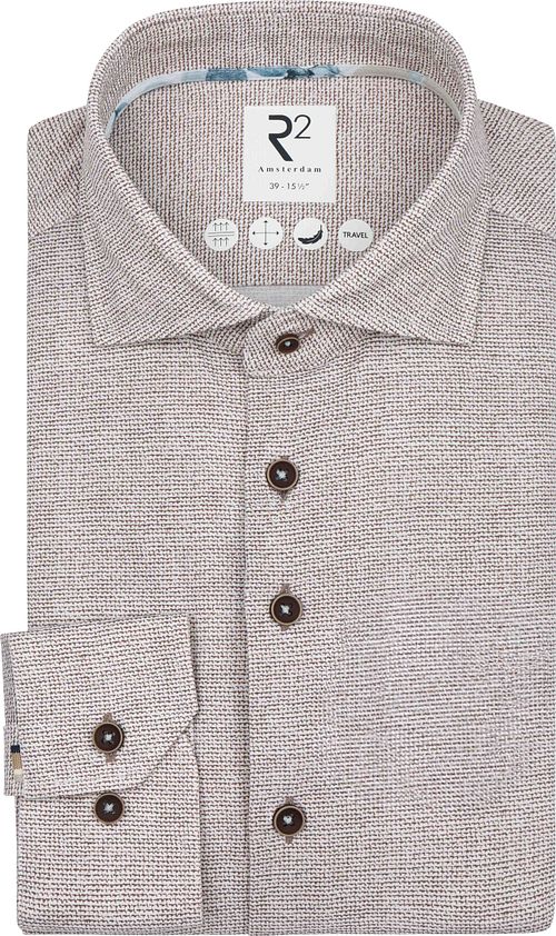 R2 Shirt Knitted Sorona Brun