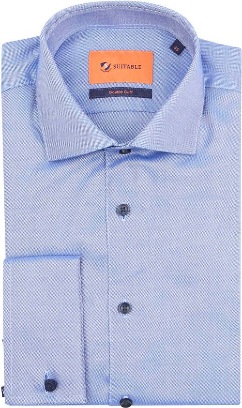 Suitable Overhemd Fijne Ruit Blauw DM22-02 Product