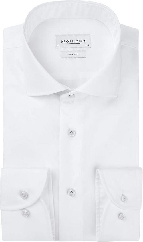 Camisa Profuomo de manga extra larga con cuello cutaway en blanco Product