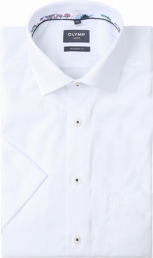 OLYMP Skjorte Modern Fit Kortermet Hvit Product