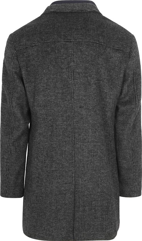 Suitable Caleb Coat Wol Herringbone Grijs Product / Achterkant
