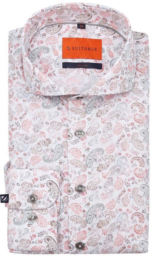 Suitable Melange Skjorte Paisley Multifarvet Product