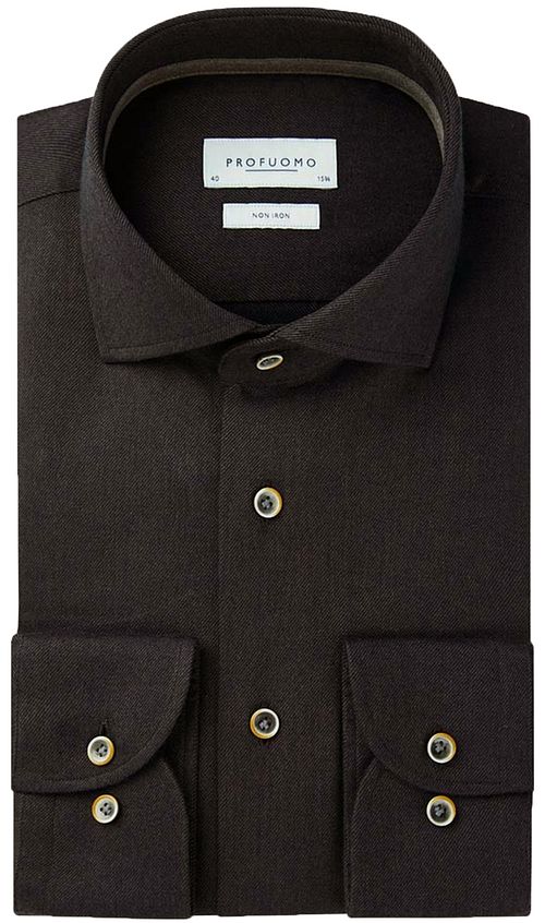 Profuomo Flanel Hemd Braun Product