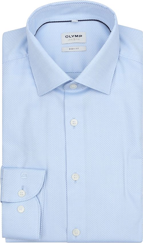 OLYMP Chemise Dobby Level 5 Bleu Clair Product