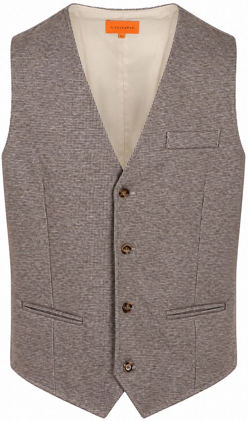 Suitable Gilet Kris Marron