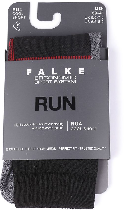 Falke RU4 Endurance Cool Korte Sokker Sort Verpakking