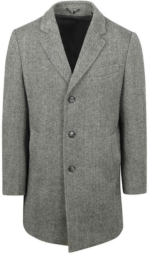 Suitable Abrigo De Lana Pepita Pepper Grey Product