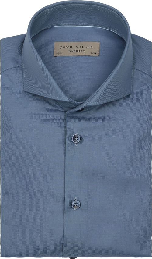 John Miller Skjorte Twill Indigo Product