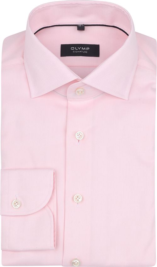 OLYMP Signature Twill Skjorte i Rosa Product