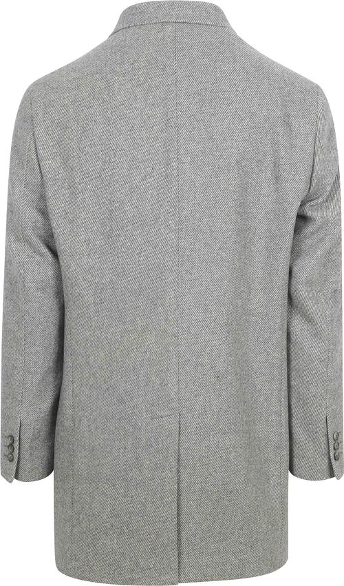 Suitable Coat Wol Twill Grijs Product / Achterkant