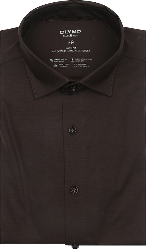 OLYMP Skjorte Level 5 24/Seven Brun Product
