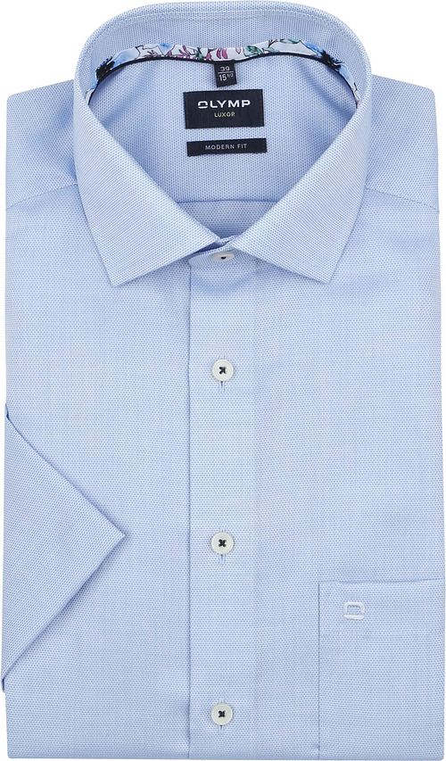 OLYMP Modern-Fit Short Sleeve Shirt Blue Product