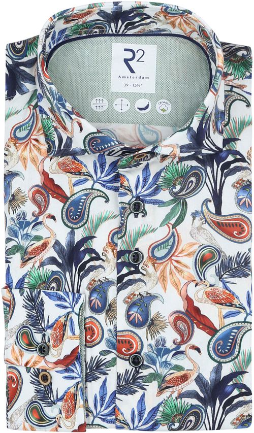 R2 Skjorte Paisley Multifarvet Product