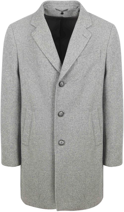 Suitable Coat Wolle Twill Grau Product