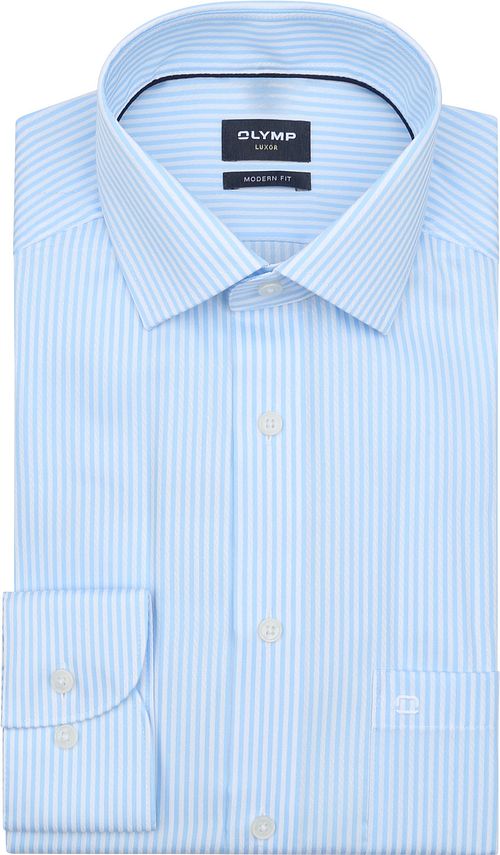 Olymp Chemise Luxor Rayures Bleu
