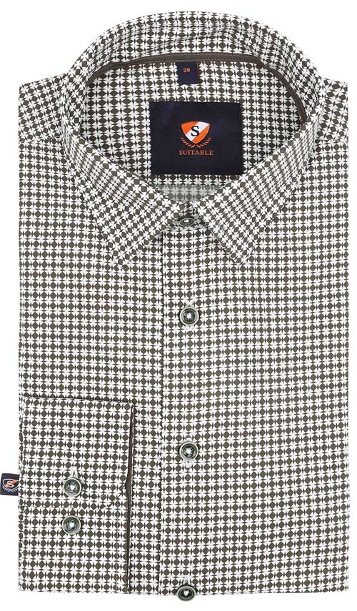 Suitable Hemd Print Groen Product