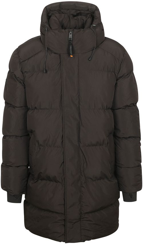 Superdry Lange Pufferjacke Hooded Schwarz Product