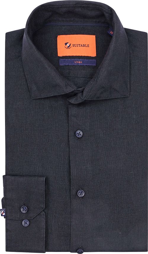 Camisa de lino Suitable en azul marino Product