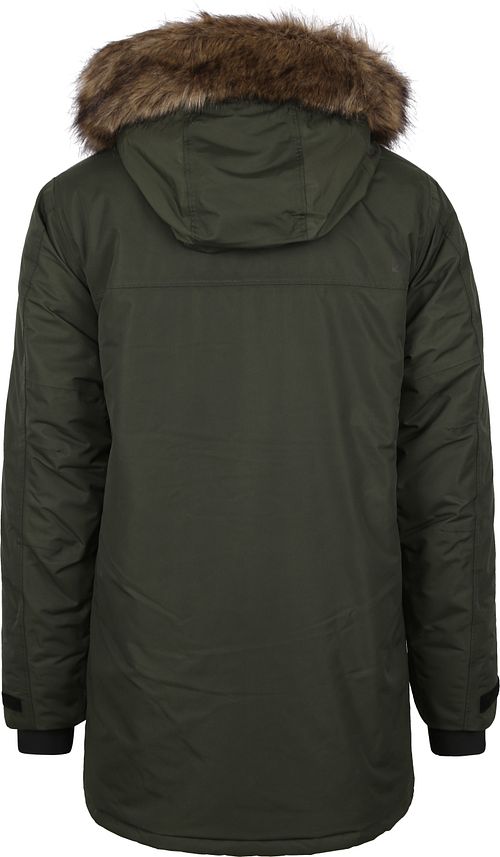Didriksons parka Marco ciemnozielona Product / Achterkant