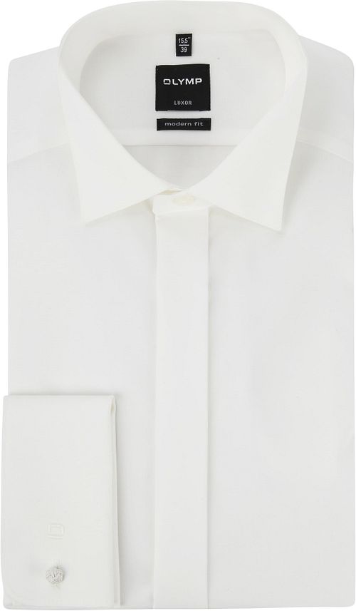 OLYMP Luxor Tuxedo Shirt Extra Long Sleeve Ecru Product