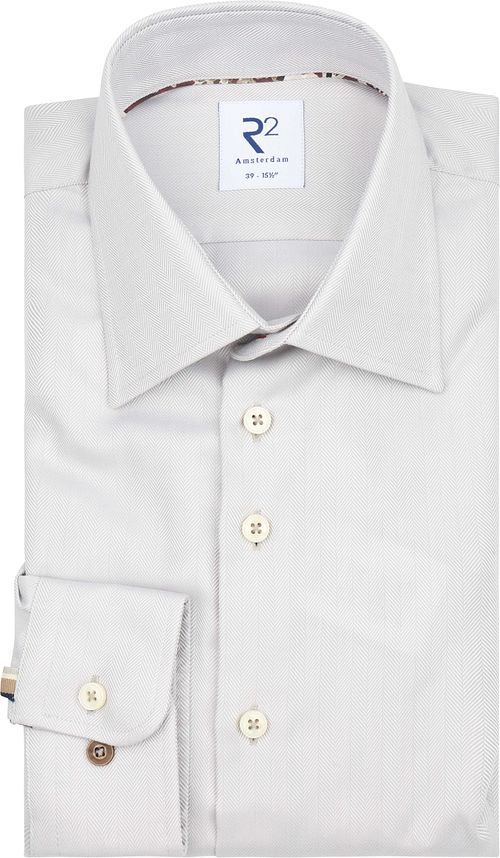 R2 Chemise Knitted Herringbone Beige