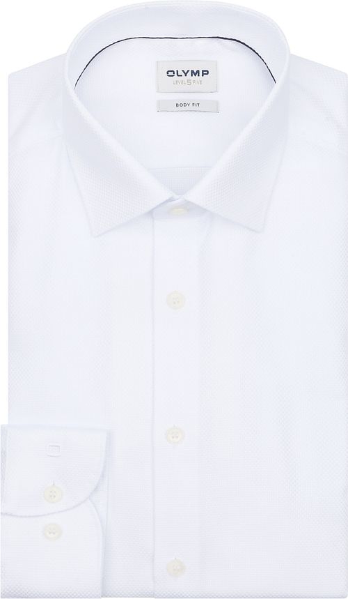 OLYMP Nivå 5 Dobby Skjorte Hvit Product