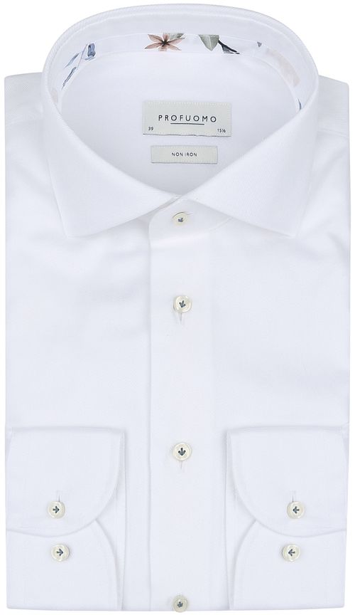 Profuomo Twill Skjorta Vit Product