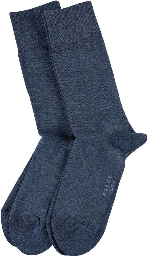 Falke Happy Socks 2 Pair Dark Blue Melange Product