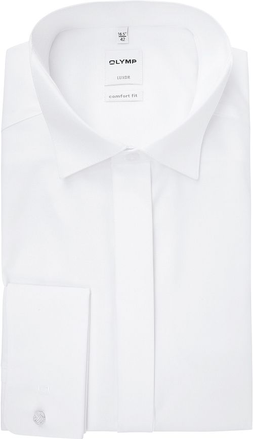 Olymp Luxor Smoking Skjorte Hvid Comfort Fit Product