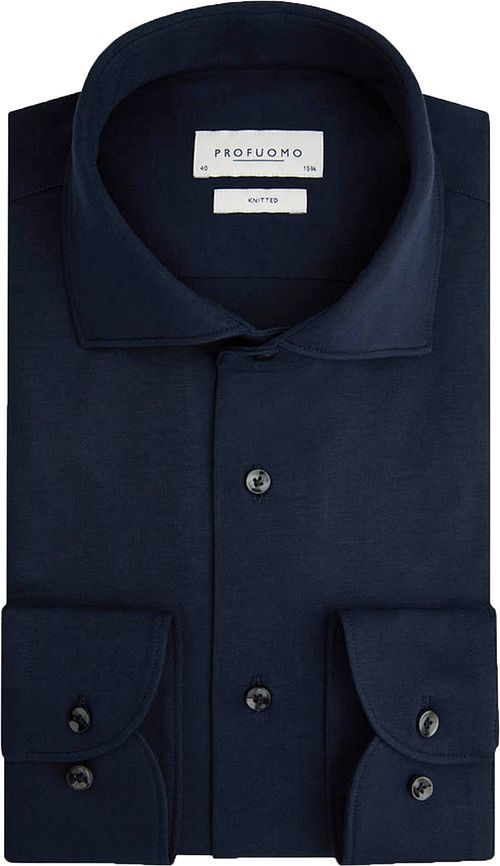 Sobrecamisa de punto Profuomo en azul marino Product